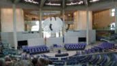 Der Plenarsaal - Tagungsort des Bundestages